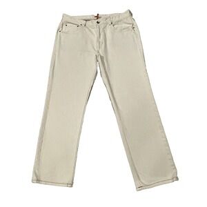 Tommy Bahama Weftside Keys Vintage Slim‎ Jeans Ivory Cream Tag 38x32 Fit 37x30